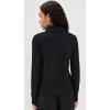 imageVince Womens Rib Collared Button UpBlack