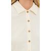 imageVince Womens Rib Collared Button UpVanille