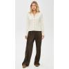imageVince Womens Rib Collared Button UpVanille