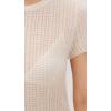 imageVince Womens Waffle Knit CrewWhite Sand