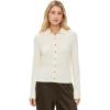 imageVince Womens Rib Collared Button UpVanille
