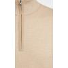 imageVince Mens Birdseye Quarter ZipNew CamelPearl