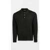 imageVince Mens Merino LS PoloBlack