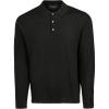 imageVince Mens Merino LS PoloBlack