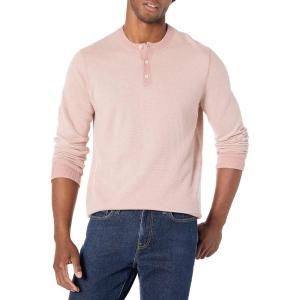 imageVince Mens Birdseye Long Sleeve HenleyHimalayanPearl