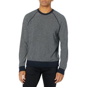 imageVince Mens Birdseye Raglan Long Sleeve CrewCoastalPearl