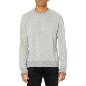 imageVince Mens Birdseye Raglan Long Sleeve CrewHeather GreyPearl