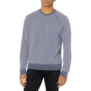 imageVince Mens Birdseye Raglan Long Sleeve CrewIris BluePearl