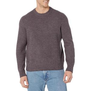 imageVince Mens Boiled Cashmere Thermal CrewDk Purple Plum Combo