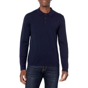 imageVince Mens Merino LS PoloCoastal