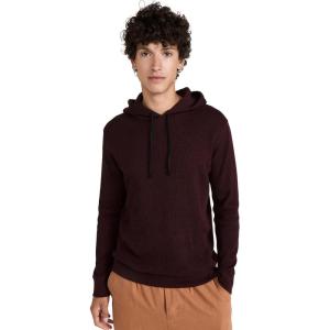 imageVince Mens Mouline Thermal PO HoodieOptimistic RedBlack