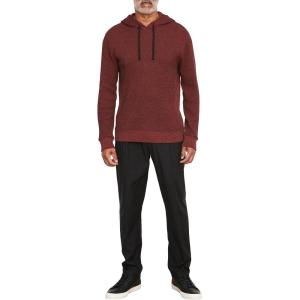imageVince Mens Mouline Thermal PO HoodieVermillionBlack