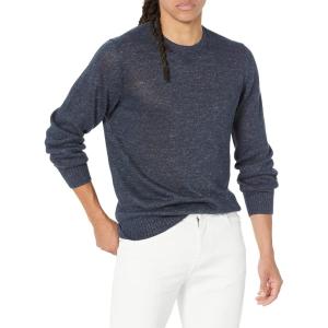 imageVince Mens Regular Linen Melange Long Sleeve CrewHeather Coastal