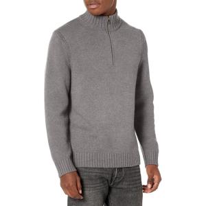 imageVince Mens Relaxed Qtr ZipMed H Grey