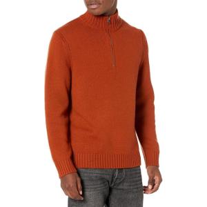 imageVince Mens Relaxed Qtr ZipRust Amber