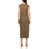 imageVince Womens Sleeveless Gathered Waist DressMoss Smoke