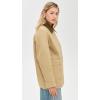 imageVince Womens Suede Collar Utility Snap Front JacketBeachwood