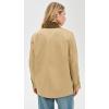 imageVince Womens Suede Collar Utility Snap Front JacketBeachwood