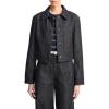 imageVince Womens Cropped Slim Shirt JacketDeep Indigo