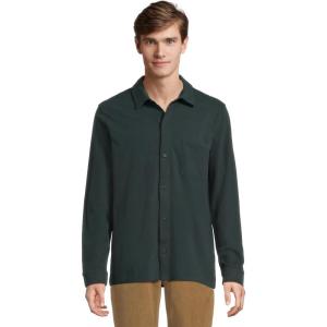 imageVince Mens Sueded Jersey Button Down ShirtCountry Racer