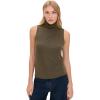 imageVince Womens Sleeveless TurtleneckH Cypress