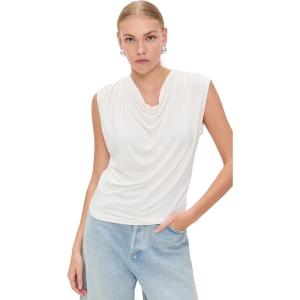 imageVince Womens Sleeveless Draped Cowl Neck TopGesso