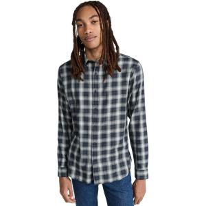 imageVince Mens Glenoak Plaid ShirtDeep Seaweed