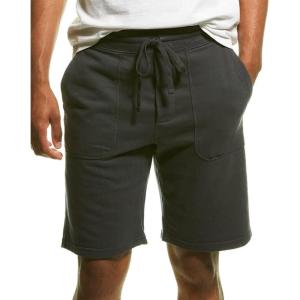 imageVince Womens French Terry Garment Dye ShortWashed Black