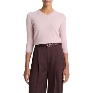 imageVince Womens 34 SLV VNeck SweaterDk Baletto