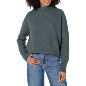 imageVince Womens Boiled Funnel Neck PulloverAzurine
