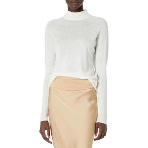 imageVince Womens Boiled Funnel Neck PulloverOffwhite