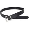 imageVince Mens 15 Inch Flat Pebble Belt with Heat CreaseBlack