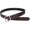 imageVince Mens 15 Inch Flat Pebble Belt with Heat CreaseChocolate