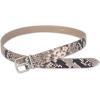 imageVince Womens 1 Inch Flat Snake Print Belt with Metal LoopNatural