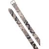 imageVince Womens 1 Inch Flat Snake Print Belt with Metal LoopNatural