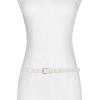 imageVince Womens 5 Inch Stitched Fe BeltMilk