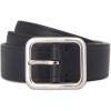 imageVince Mens 15 Inch Flat Pebble Belt with Heat CreaseBlack