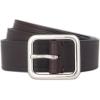 imageVince Mens 15 Inch Flat Pebble Belt with Heat CreaseChocolate