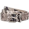 imageVince Womens 1 Inch Flat Snake Print Belt with Metal LoopNatural