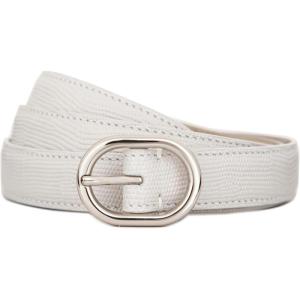 imageVince Womens 5 Inch Stitched Fe Glazed Lizard BeltHorchata