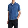 imageVince Mens Sueded Jersey Button Down ShirtHigh Tide