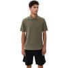 imageVince Mens Varigated Texture Short Sleeve PoloDome