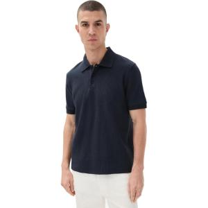 imageVince Mens Varigated Texture Short Sleeve PoloCoastal