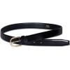 imageVince Womens 1 Inch FE SPAZZOLATO BELTBlack  Gold