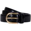 imageVince Womens 1 Inch FE SPAZZOLATO BELTBlack  Gold
