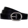 imageVince Womens 1 Inch FE SPAZZOLATO BELTBlackPalladium