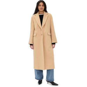 imageVince Womens Single Breasted Classic CoatCamel
