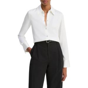 imageVince Womens Slim Fit Classic ShirtOffwhite