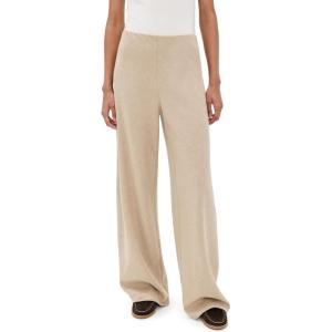 imageVince Womens High Waist Wool Blend Bias PantsOatmeal