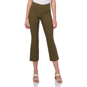 imageVince Womens Mid Rise Pintuck Crop Flare PantsCypress